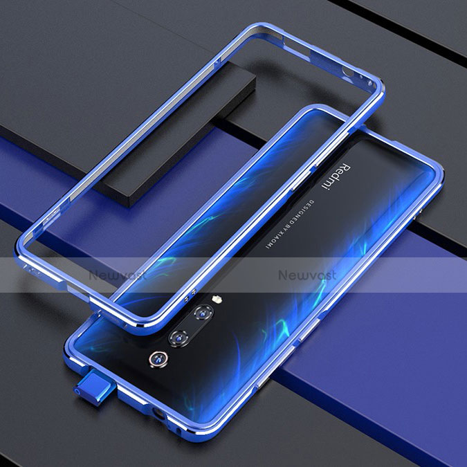 Luxury Aluminum Metal Frame Cover Case for Xiaomi Redmi K20 Blue