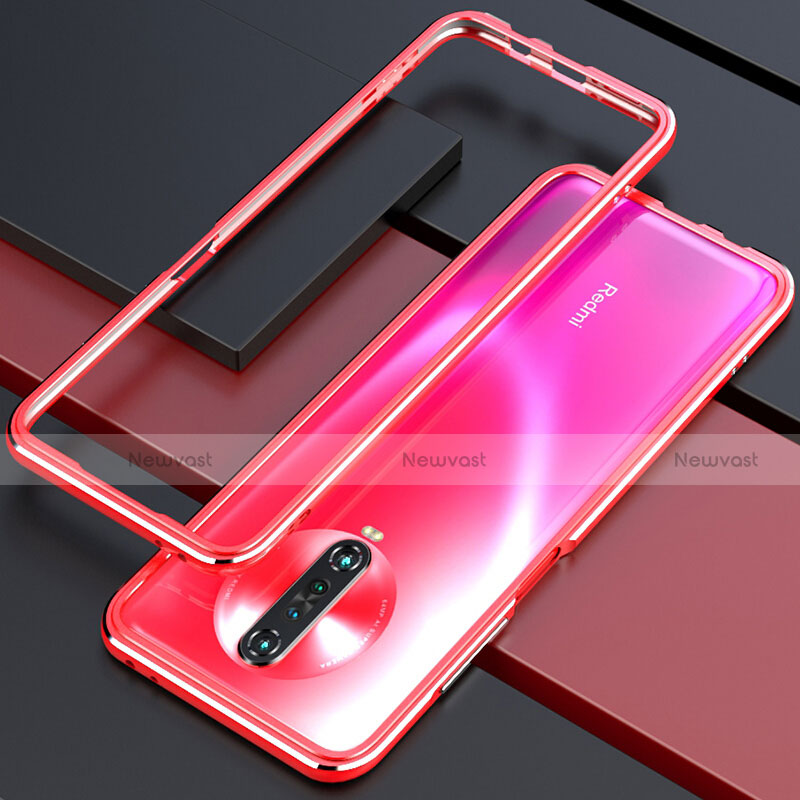 Luxury Aluminum Metal Frame Cover Case for Xiaomi Redmi K30i 5G Red