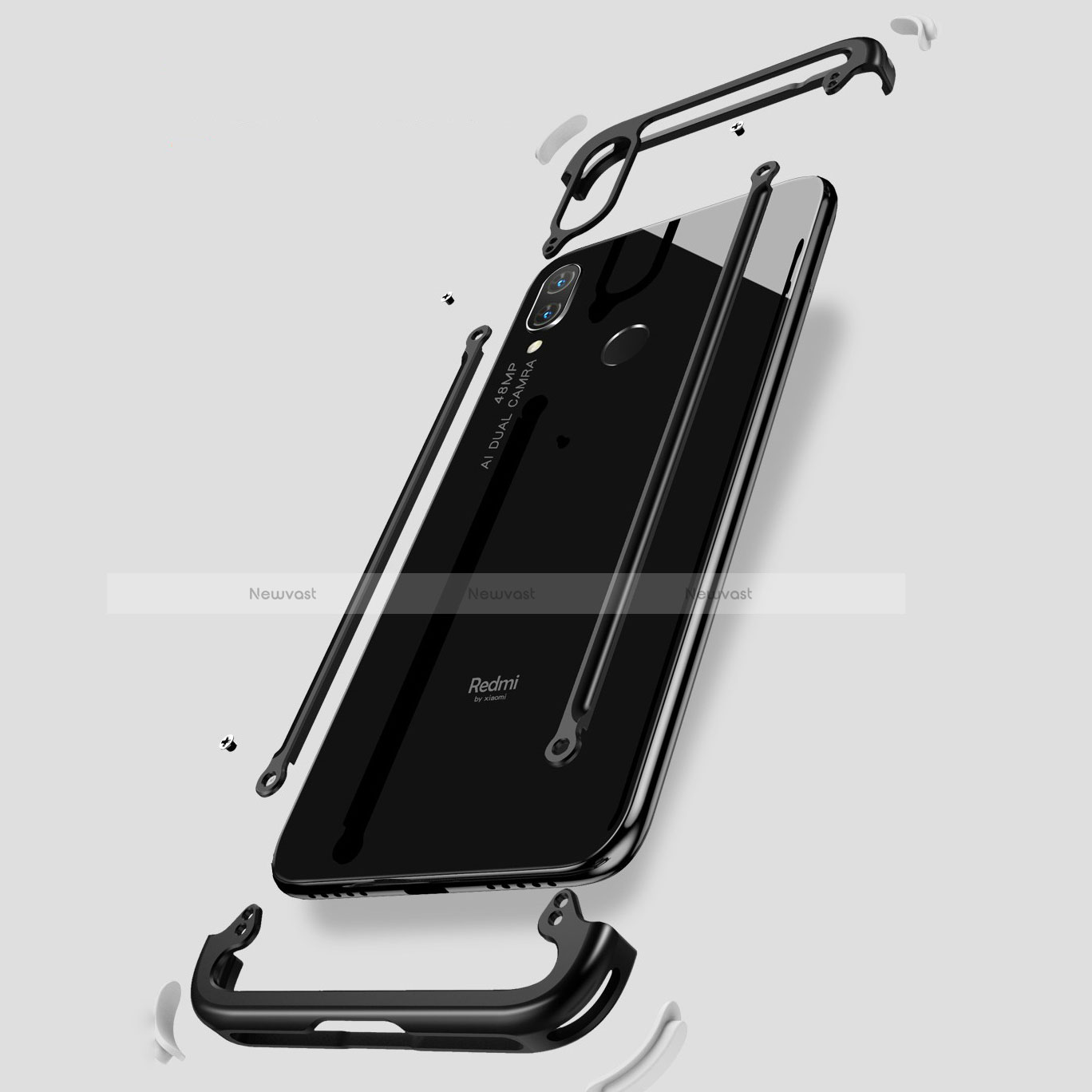 Luxury Aluminum Metal Frame Cover Case for Xiaomi Redmi Note 7