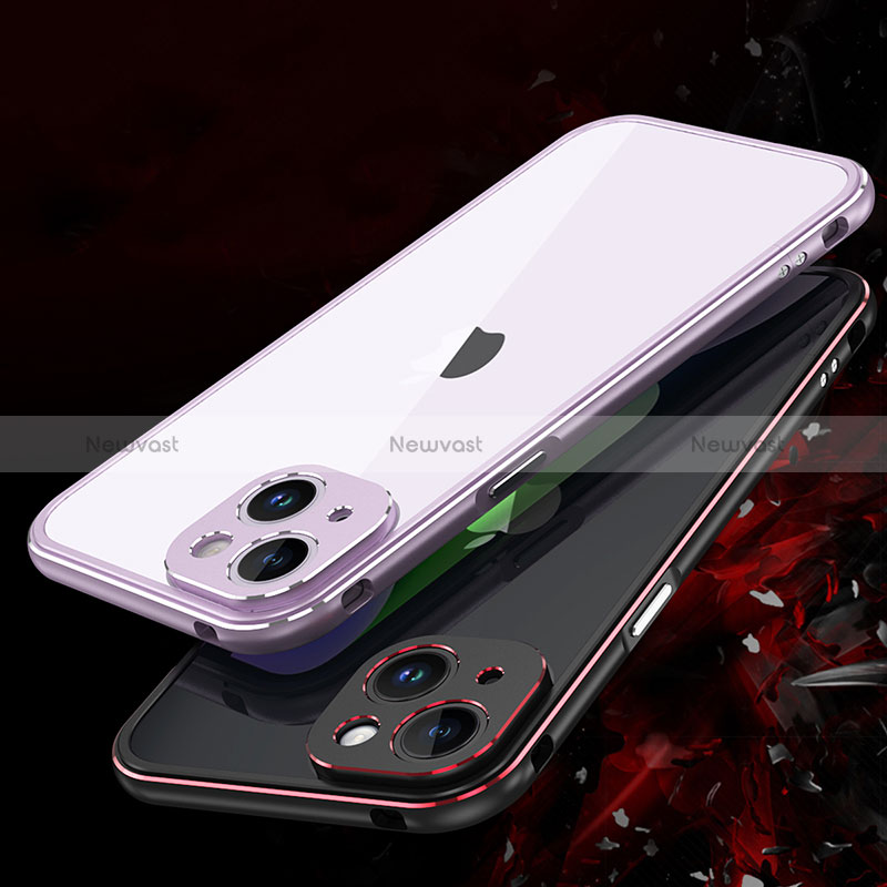 Luxury Aluminum Metal Frame Cover Case JZ1 for Apple iPhone 14 Plus