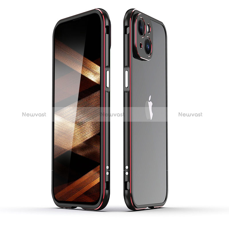 Luxury Aluminum Metal Frame Cover Case JZ1 for Apple iPhone 15 Plus