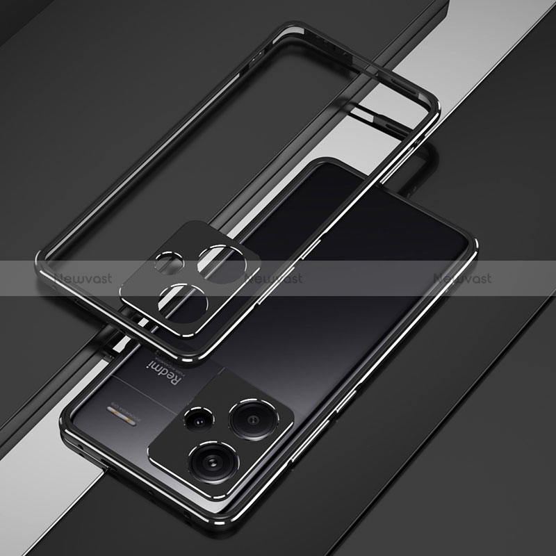 Luxury Aluminum Metal Frame Cover Case JZ1 for Xiaomi Redmi Note 13 Pro+ Plus 5G
