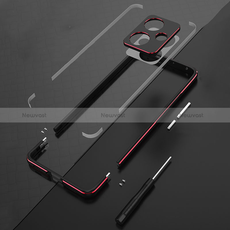 Luxury Aluminum Metal Frame Cover Case JZ1 for Xiaomi Redmi Note 13 Pro+ Plus 5G
