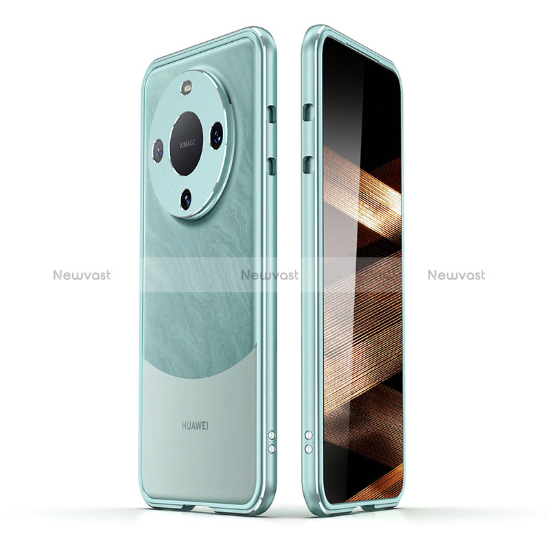 Luxury Aluminum Metal Frame Cover Case JZ2 for Huawei Mate 60 Pro+ Plus Matcha Green