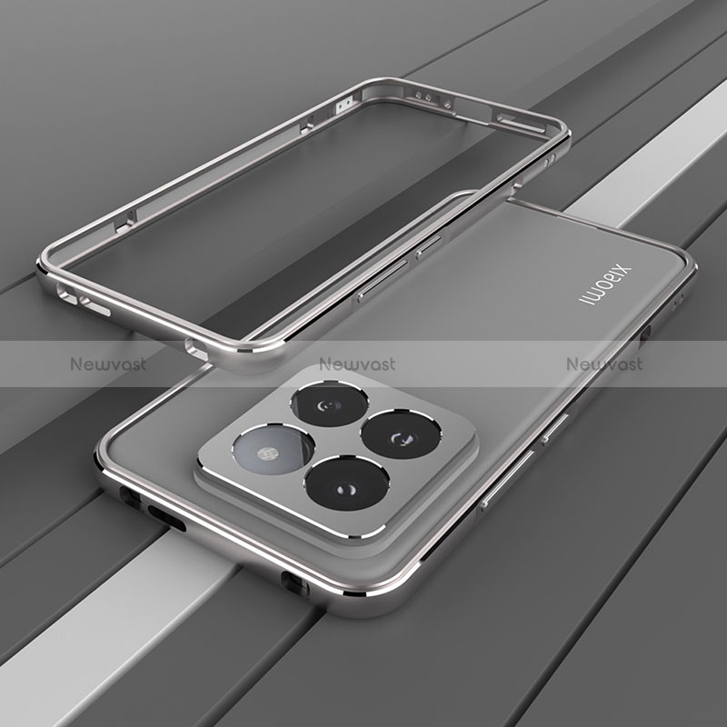 Luxury Aluminum Metal Frame Cover Case JZ2 for Xiaomi Mi 14 5G Dark Gray