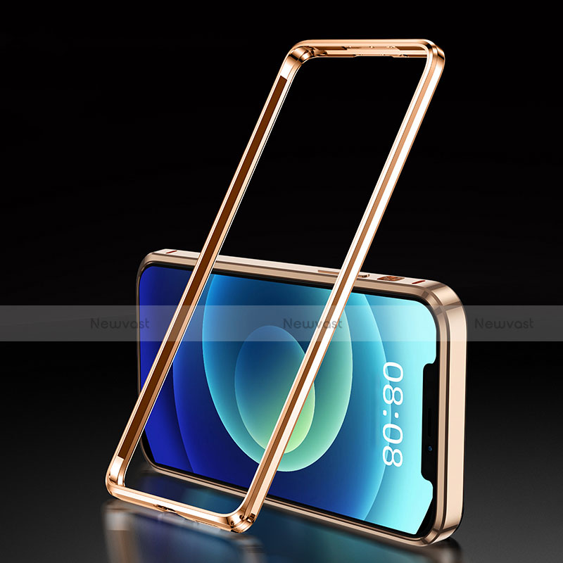 Luxury Aluminum Metal Frame Cover Case T01 for Apple iPhone 12 Mini