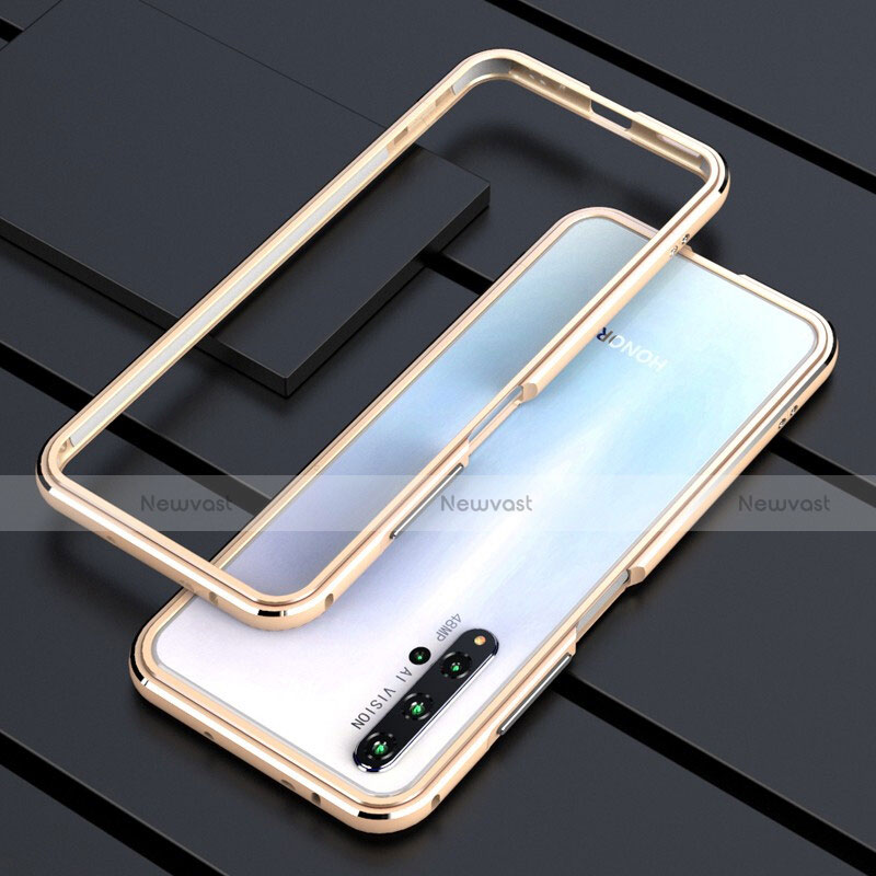 Luxury Aluminum Metal Frame Cover Case T01 for Huawei Honor 20 Gold