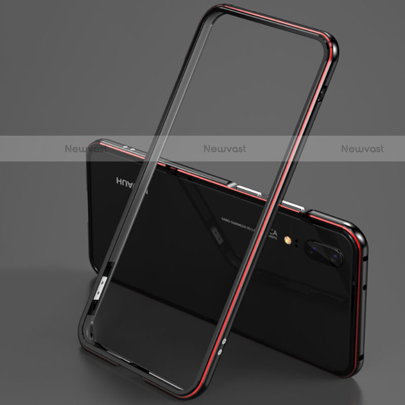 Luxury Aluminum Metal Frame Cover Case T02 for Huawei P20 Pro