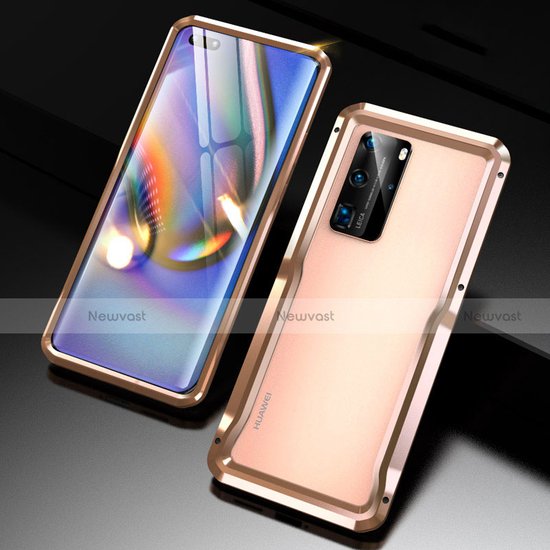 Luxury Aluminum Metal Frame Cover Case T02 for Huawei P40 Pro