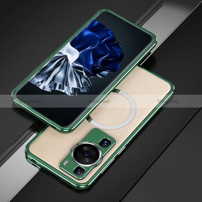 Luxury Aluminum Metal Frame Cover Case with Mag-Safe Magnetic for Huawei P60 Pro