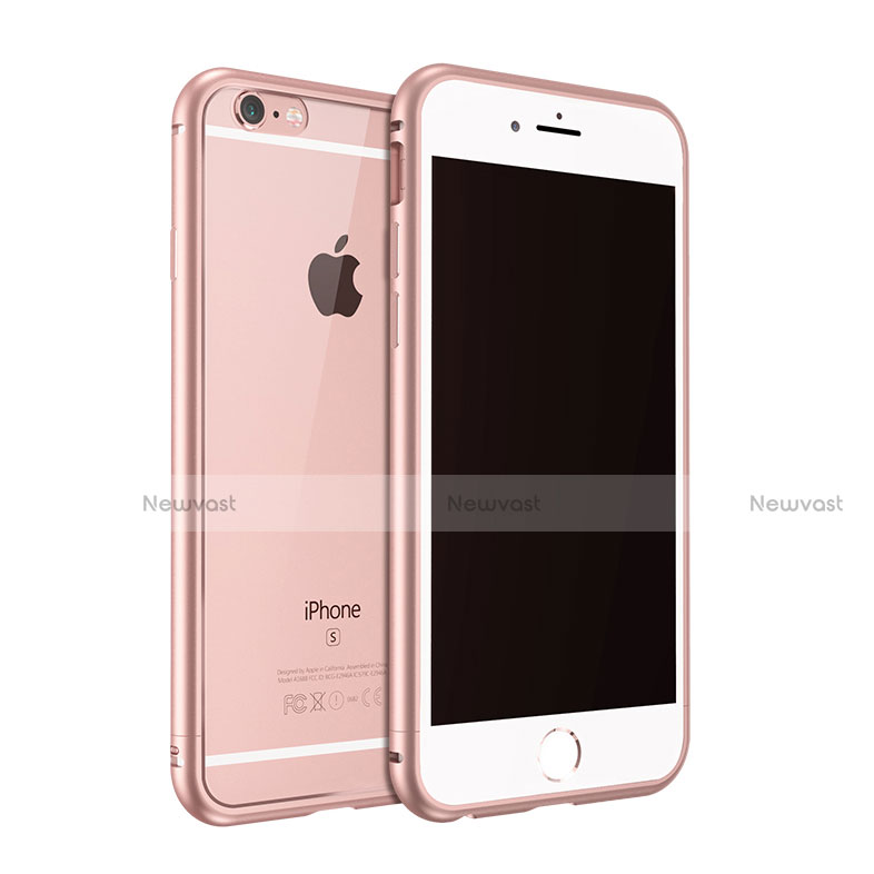 Luxury Aluminum Metal Frame Cover for Apple iPhone 6S Rose Gold