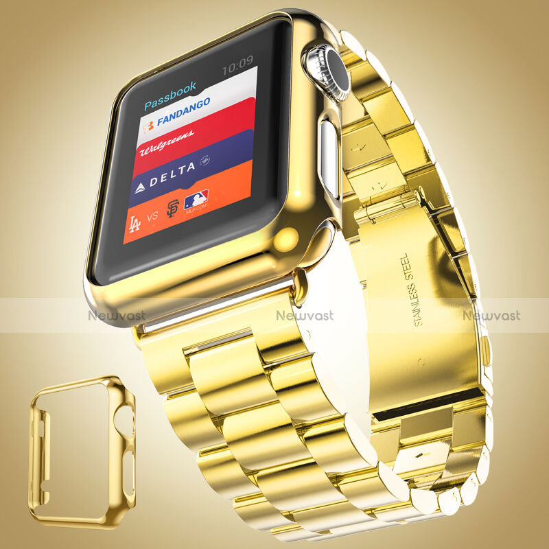 Luxury Aluminum Metal Frame Cover for Apple iWatch 2 38mm Gold