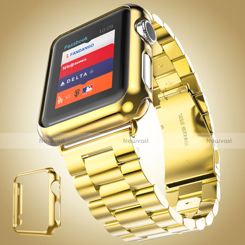 Luxury Aluminum Metal Frame Cover for Apple iWatch 2 42mm Gold