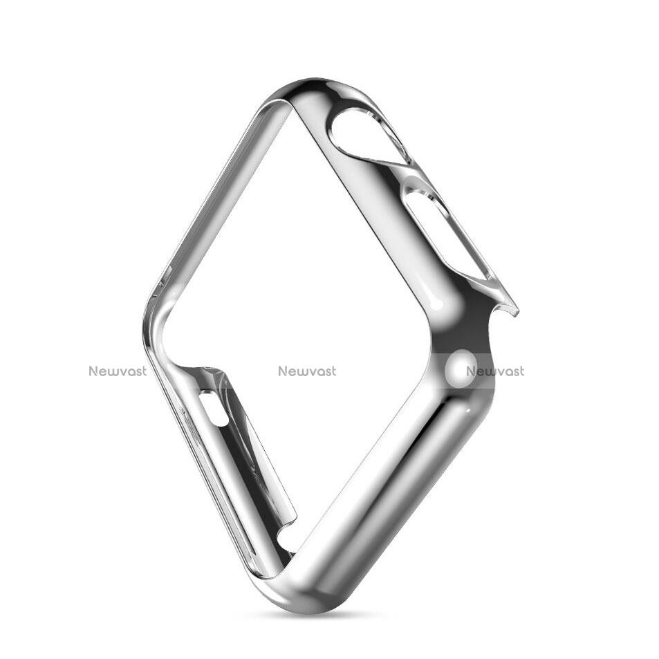 Luxury Aluminum Metal Frame Cover for Apple iWatch 2 42mm Silver