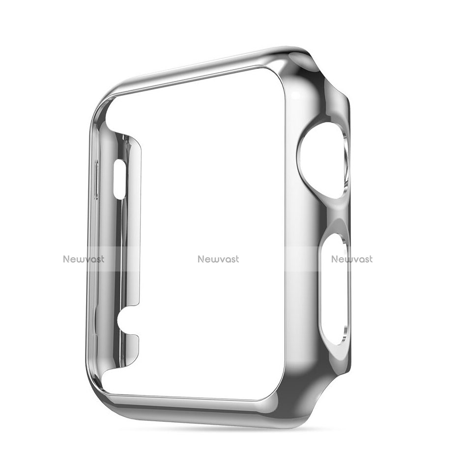 Luxury Aluminum Metal Frame Cover for Apple iWatch 3 42mm Silver