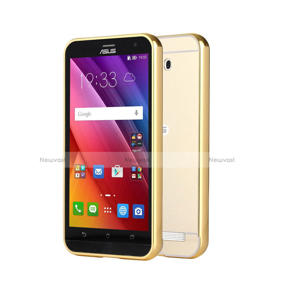 Luxury Aluminum Metal Frame Cover for Asus Zenfone 2 Laser ZE500KL ZE550KL Gold