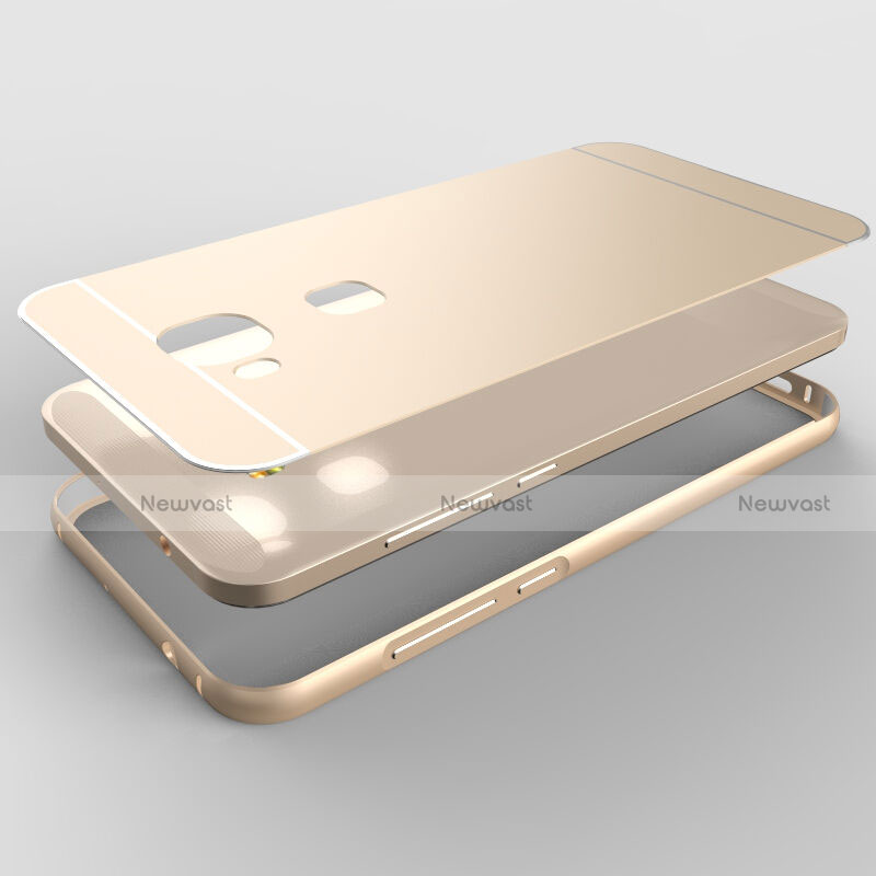 Luxury Aluminum Metal Frame Cover for Huawei GX8 Gold