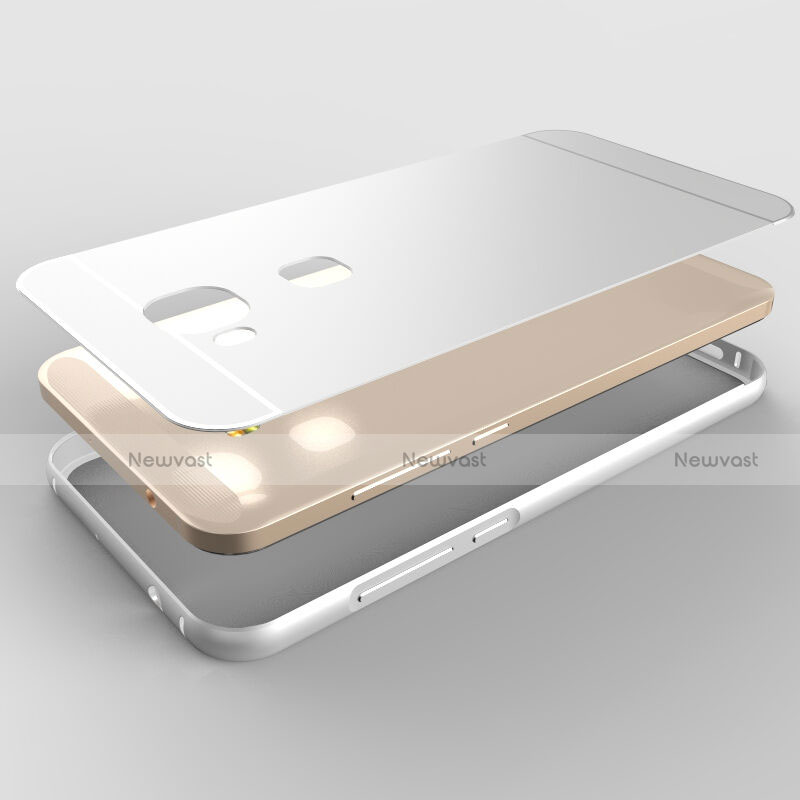 Luxury Aluminum Metal Frame Cover for Huawei GX8 Silver