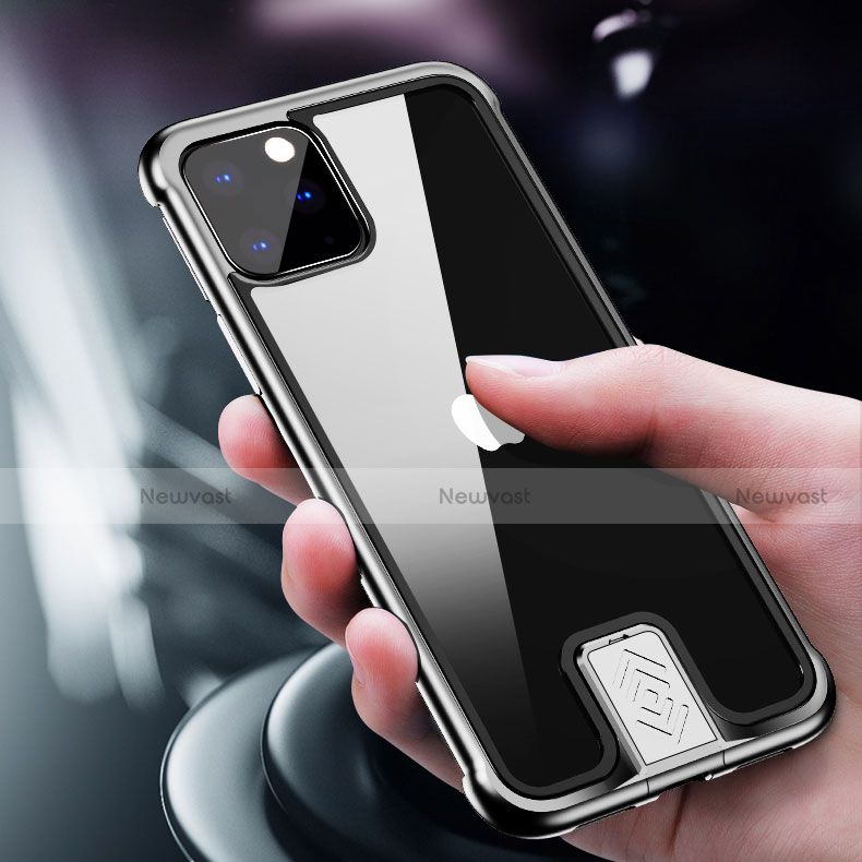 Luxury Aluminum Metal Frame Mirror Cover Case 360 Degrees for Apple iPhone 11 Pro