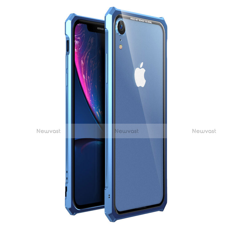 Luxury Aluminum Metal Frame Mirror Cover Case 360 Degrees for Apple iPhone XR
