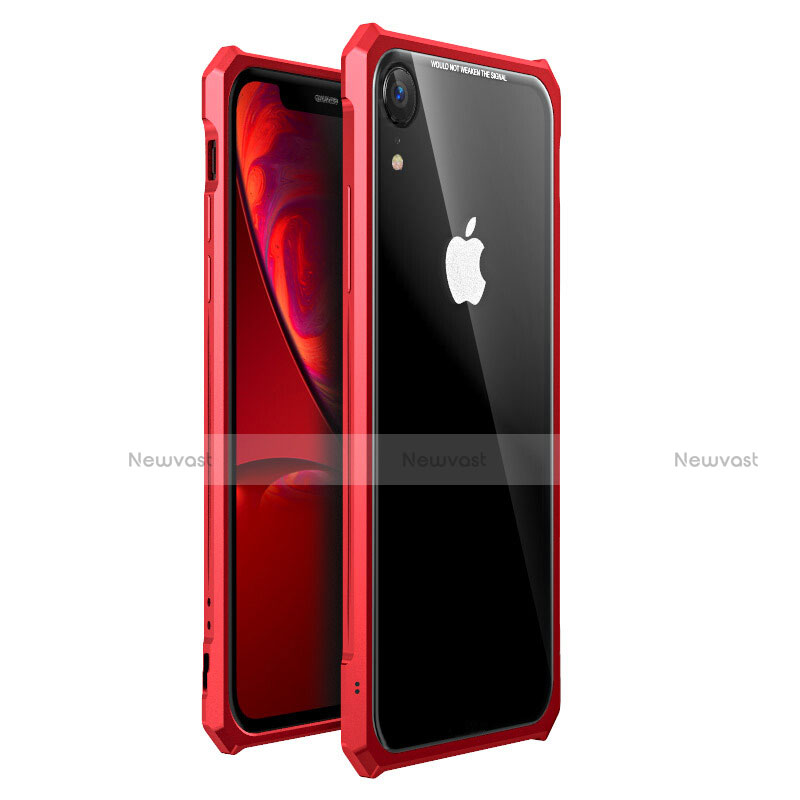 Luxury Aluminum Metal Frame Mirror Cover Case 360 Degrees for Apple iPhone XR