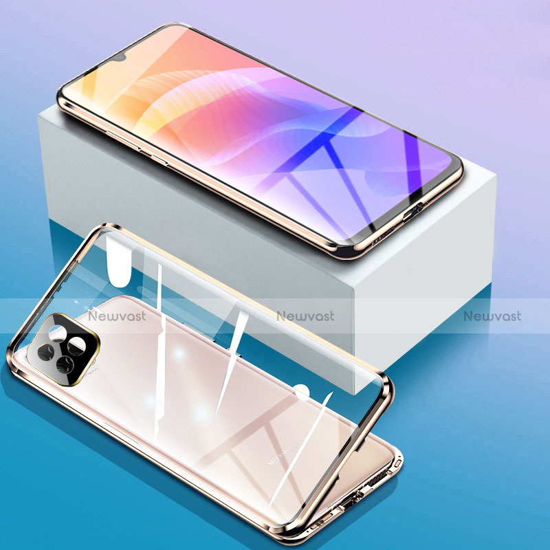 Luxury Aluminum Metal Frame Mirror Cover Case 360 Degrees for Huawei Enjoy 20 5G