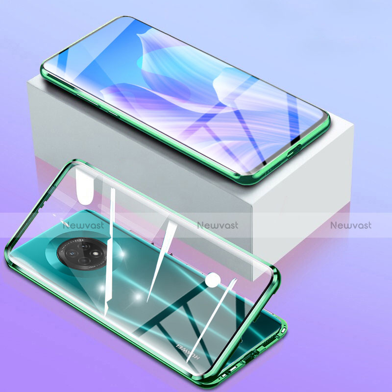 Luxury Aluminum Metal Frame Mirror Cover Case 360 Degrees for Huawei Enjoy 20 Plus 5G