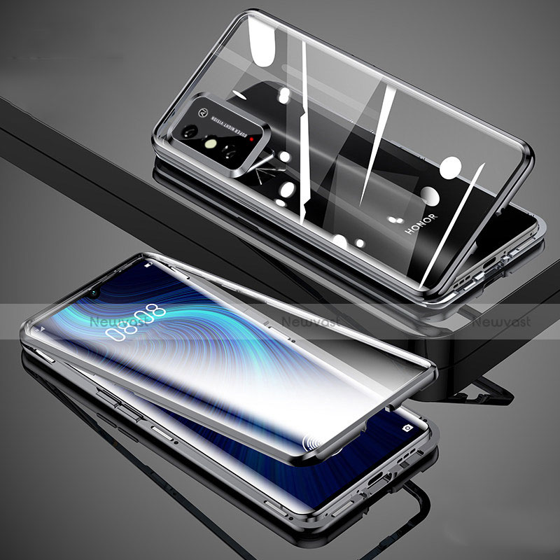 Luxury Aluminum Metal Frame Mirror Cover Case 360 Degrees for Huawei Honor X10 Max 5G