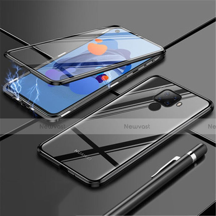 Luxury Aluminum Metal Frame Mirror Cover Case 360 Degrees for Huawei Mate 30 Lite