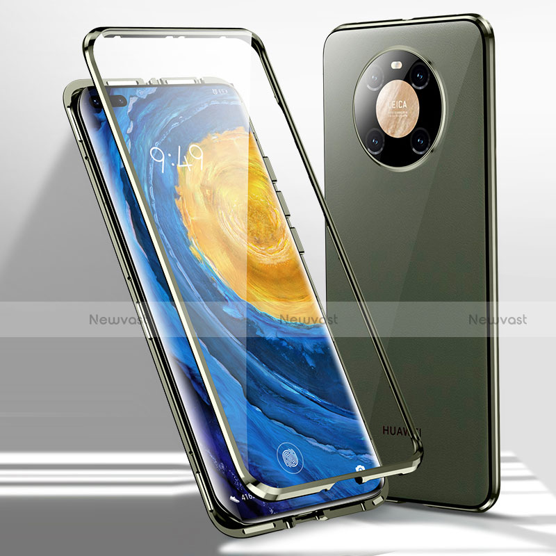 Luxury Aluminum Metal Frame Mirror Cover Case 360 Degrees for Huawei Mate 40 Pro