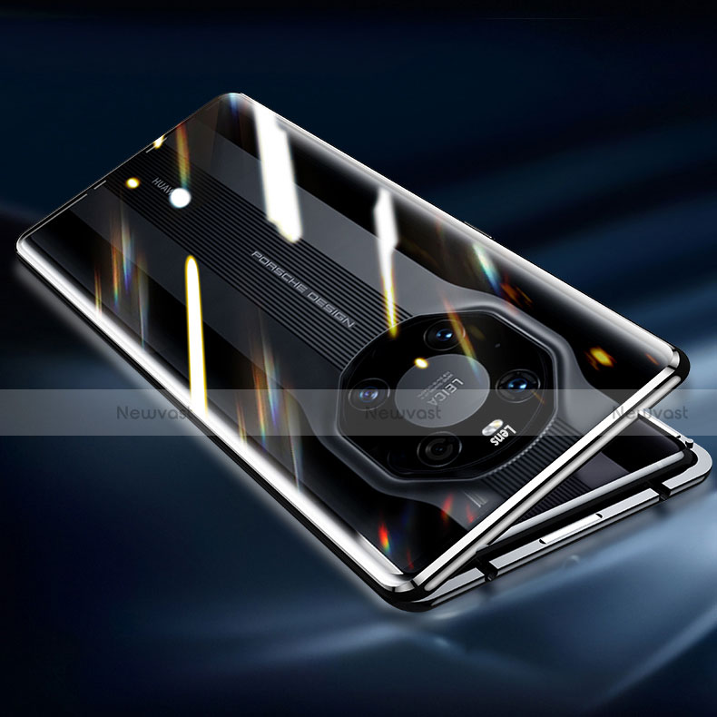 Luxury Aluminum Metal Frame Mirror Cover Case 360 Degrees for Huawei Mate 40 RS