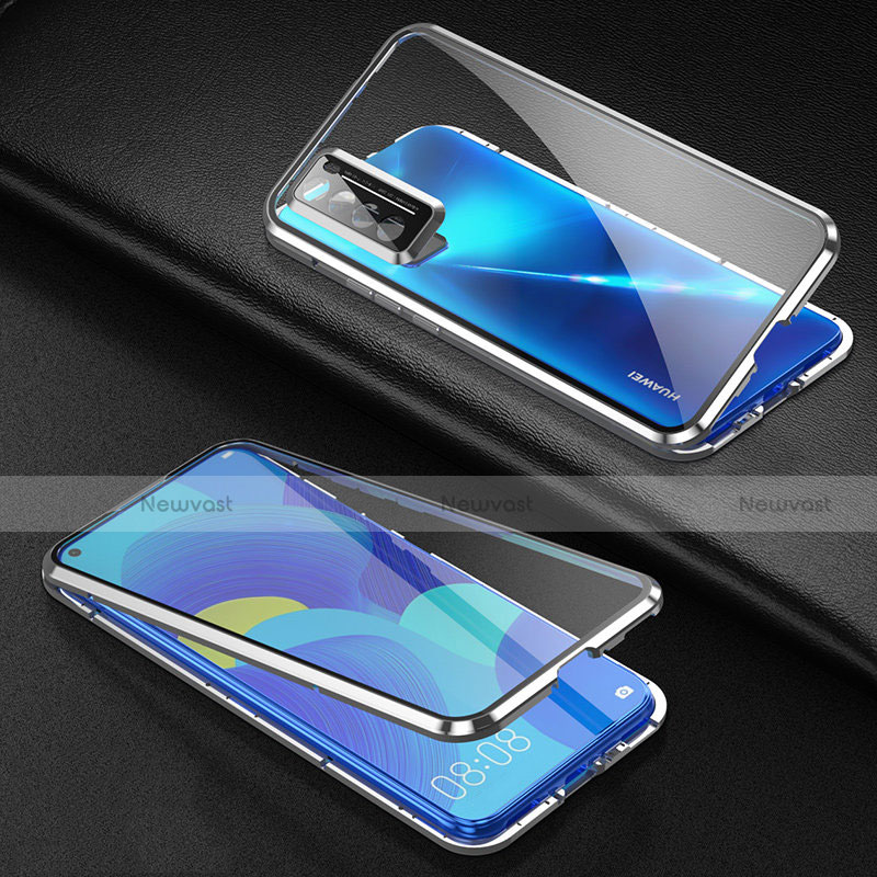 Luxury Aluminum Metal Frame Mirror Cover Case 360 Degrees for Huawei Nova 7 5G