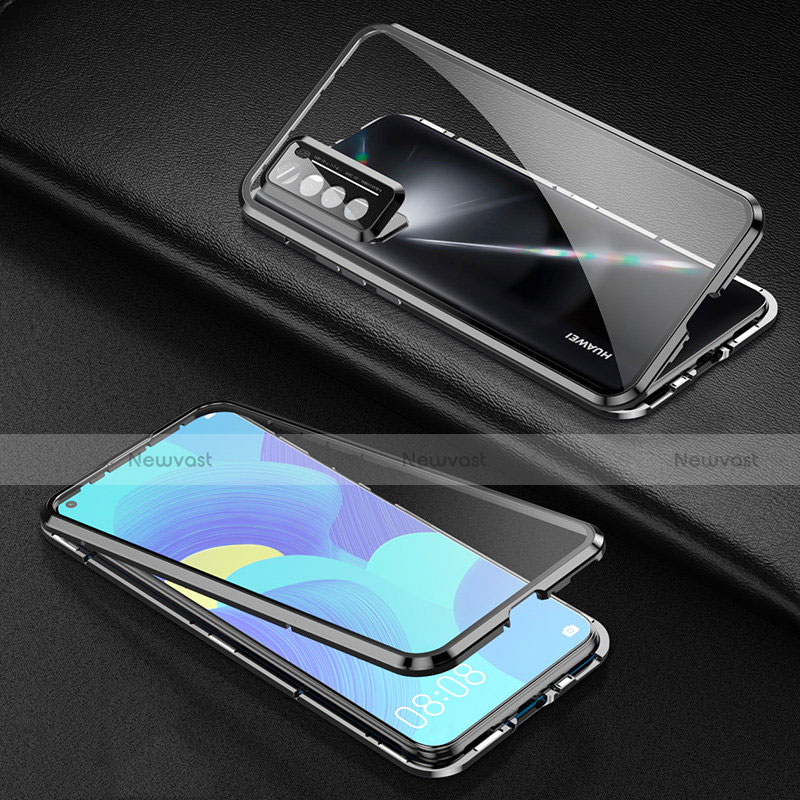 Luxury Aluminum Metal Frame Mirror Cover Case 360 Degrees for Huawei Nova 7 5G