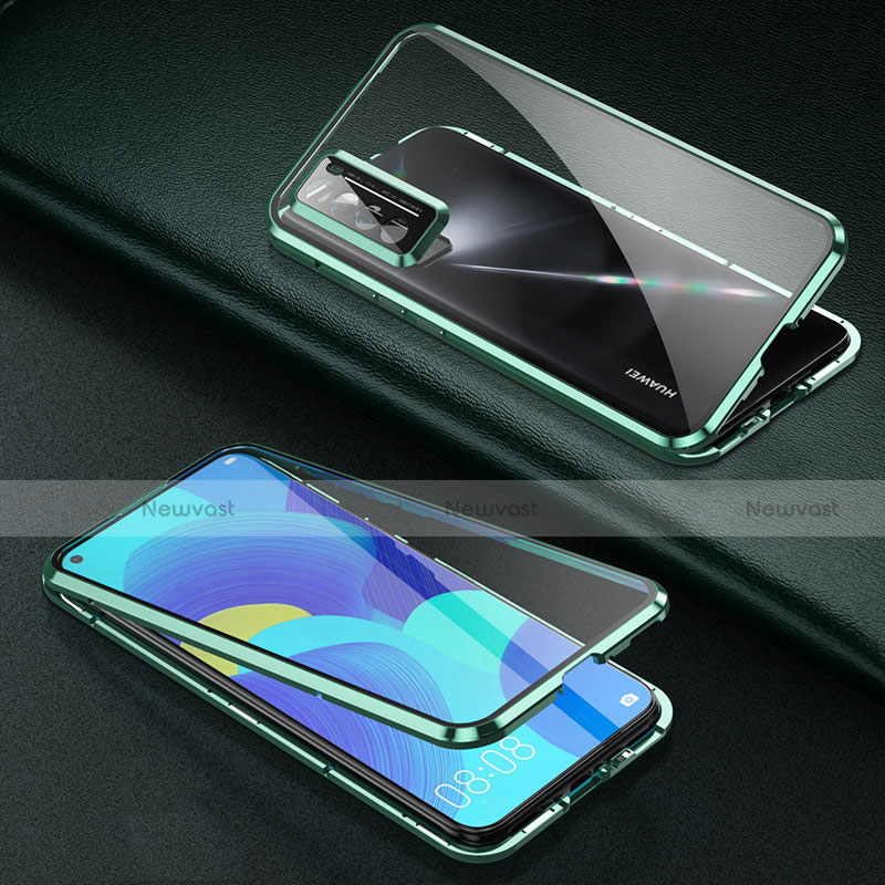 Luxury Aluminum Metal Frame Mirror Cover Case 360 Degrees for Huawei Nova 7 5G