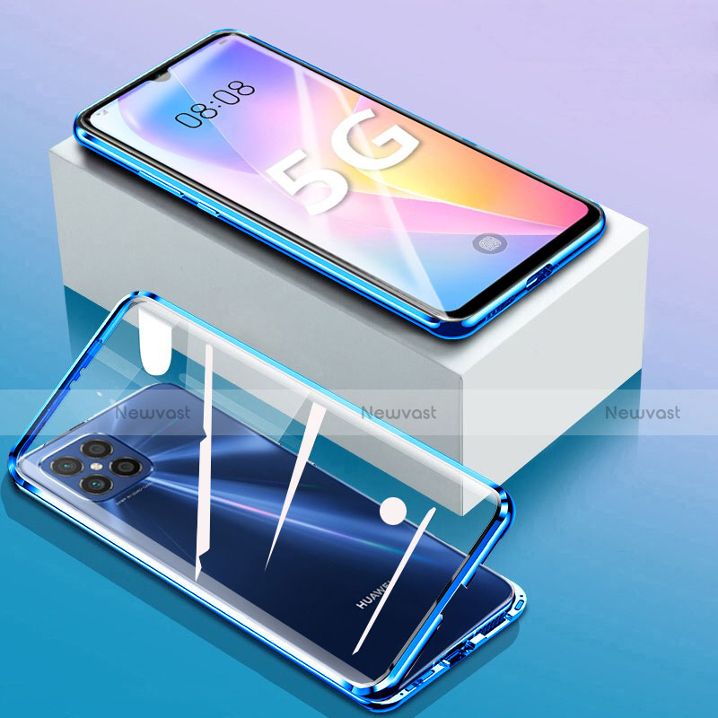 Luxury Aluminum Metal Frame Mirror Cover Case 360 Degrees for Huawei Nova 8 SE 5G