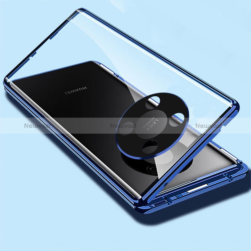 Luxury Aluminum Metal Frame Mirror Cover Case 360 Degrees for Huawei Nova Y90