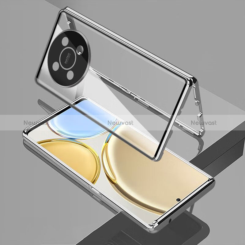 Luxury Aluminum Metal Frame Mirror Cover Case 360 Degrees for Huawei Nova Y91