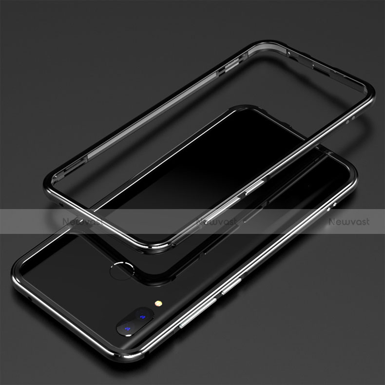 Luxury Aluminum Metal Frame Mirror Cover Case 360 Degrees for Huawei P Smart+ Plus