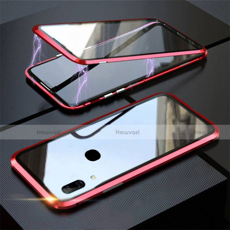 Luxury Aluminum Metal Frame Mirror Cover Case 360 Degrees for Huawei P Smart Z