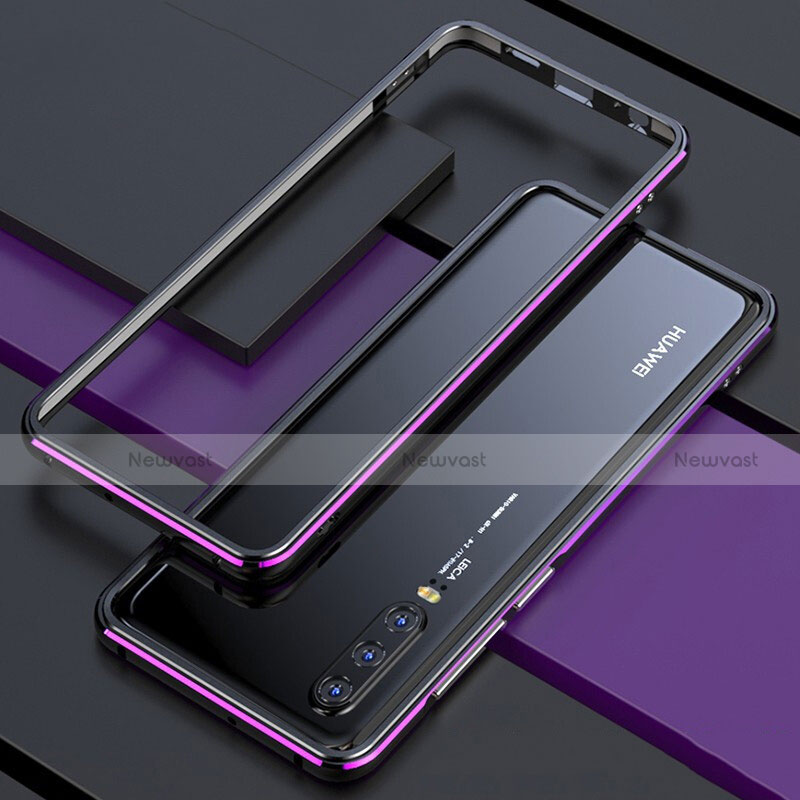 Luxury Aluminum Metal Frame Mirror Cover Case 360 Degrees for Huawei P30