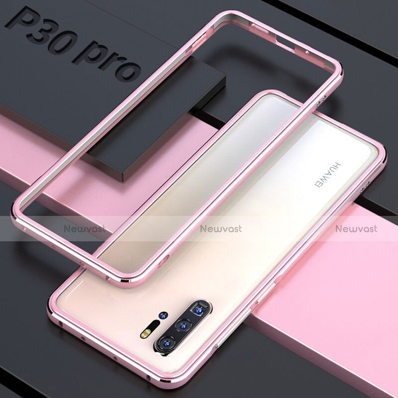 Luxury Aluminum Metal Frame Mirror Cover Case 360 Degrees for Huawei P30 Pro New Edition