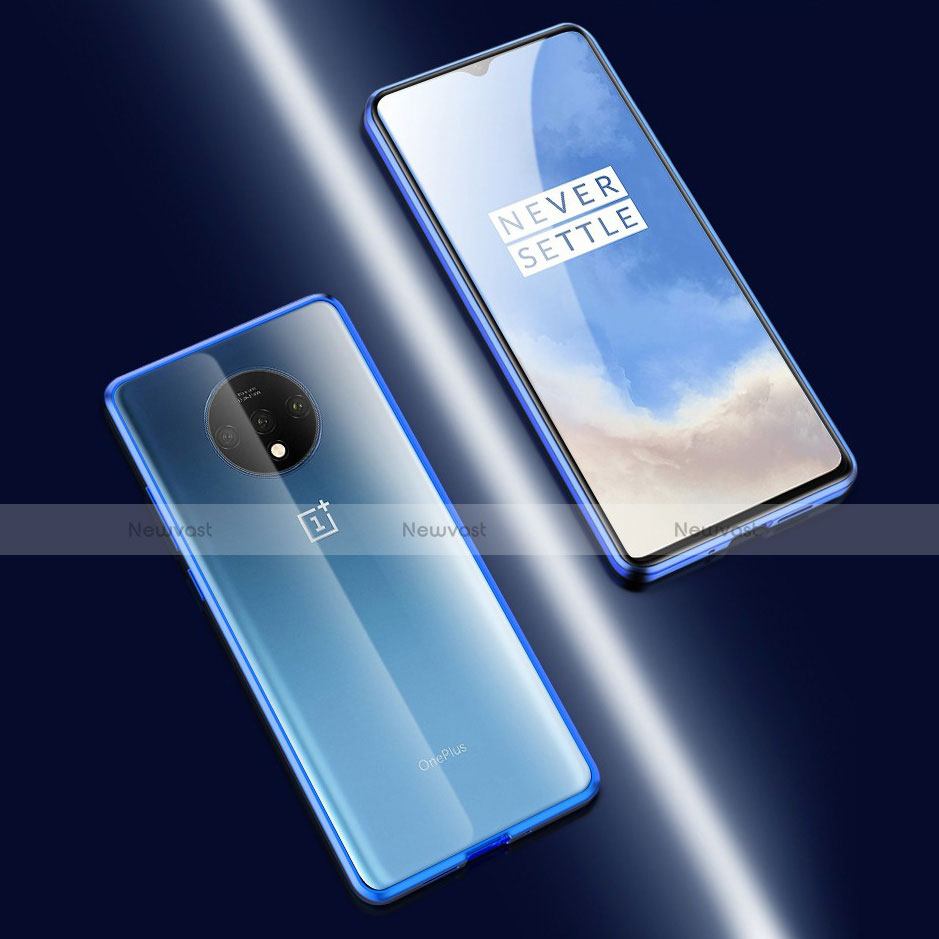 Luxury Aluminum Metal Frame Mirror Cover Case 360 Degrees for OnePlus 7T