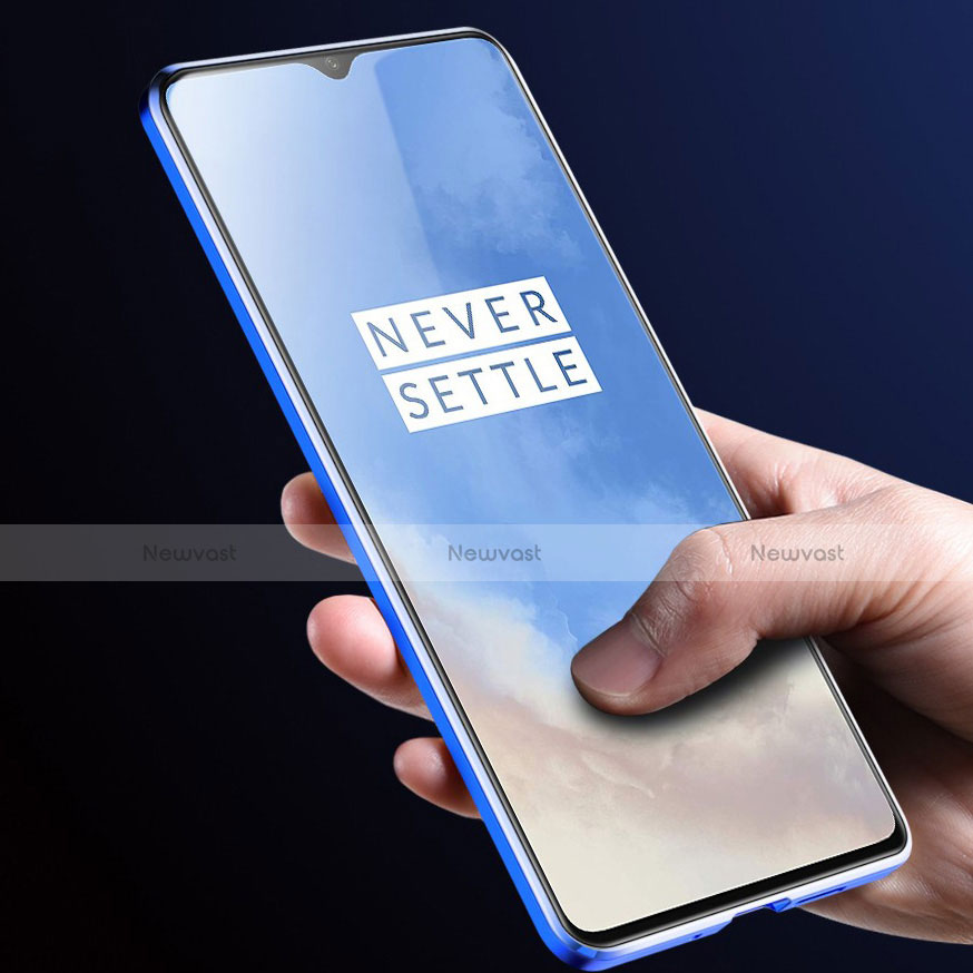 Luxury Aluminum Metal Frame Mirror Cover Case 360 Degrees for OnePlus 7T