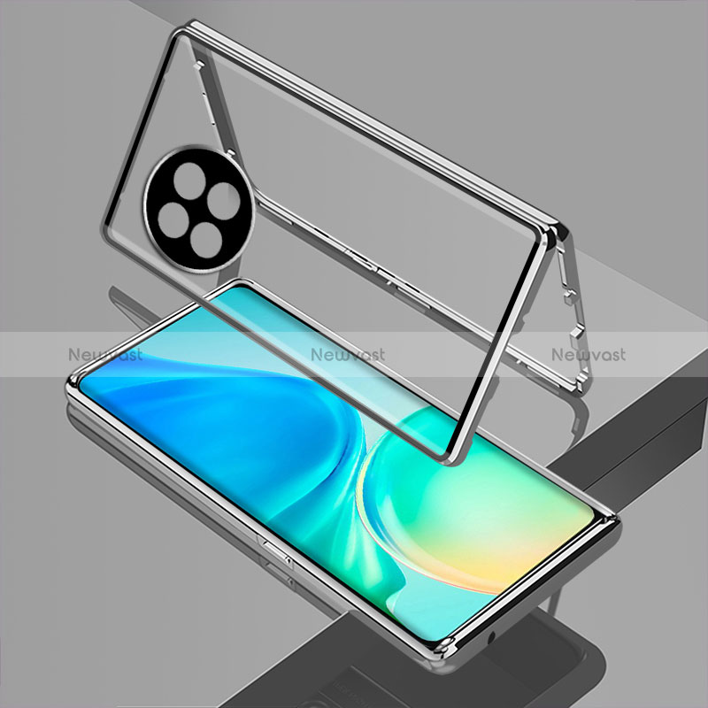 Luxury Aluminum Metal Frame Mirror Cover Case 360 Degrees for OnePlus Ace 2 5G