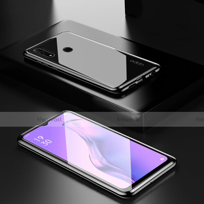 Luxury Aluminum Metal Frame Mirror Cover Case 360 Degrees for Oppo A31