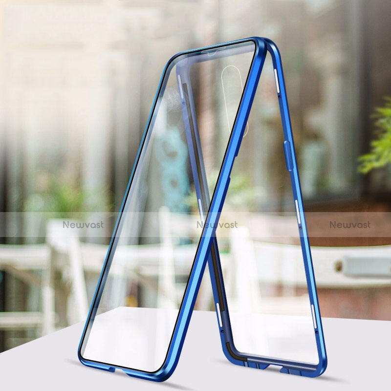 Luxury Aluminum Metal Frame Mirror Cover Case 360 Degrees for Oppo A9