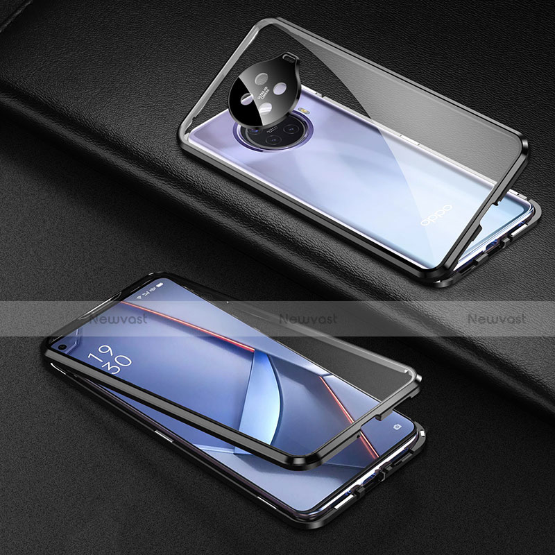 Luxury Aluminum Metal Frame Mirror Cover Case 360 Degrees for Oppo Ace2