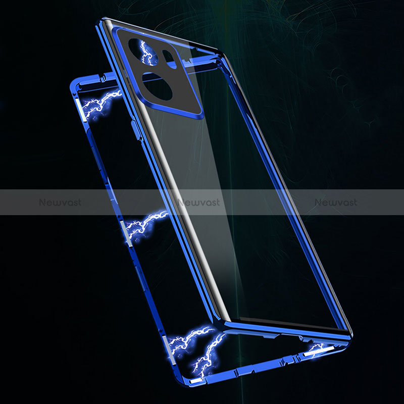 Luxury Aluminum Metal Frame Mirror Cover Case 360 Degrees for Oppo K10 5G