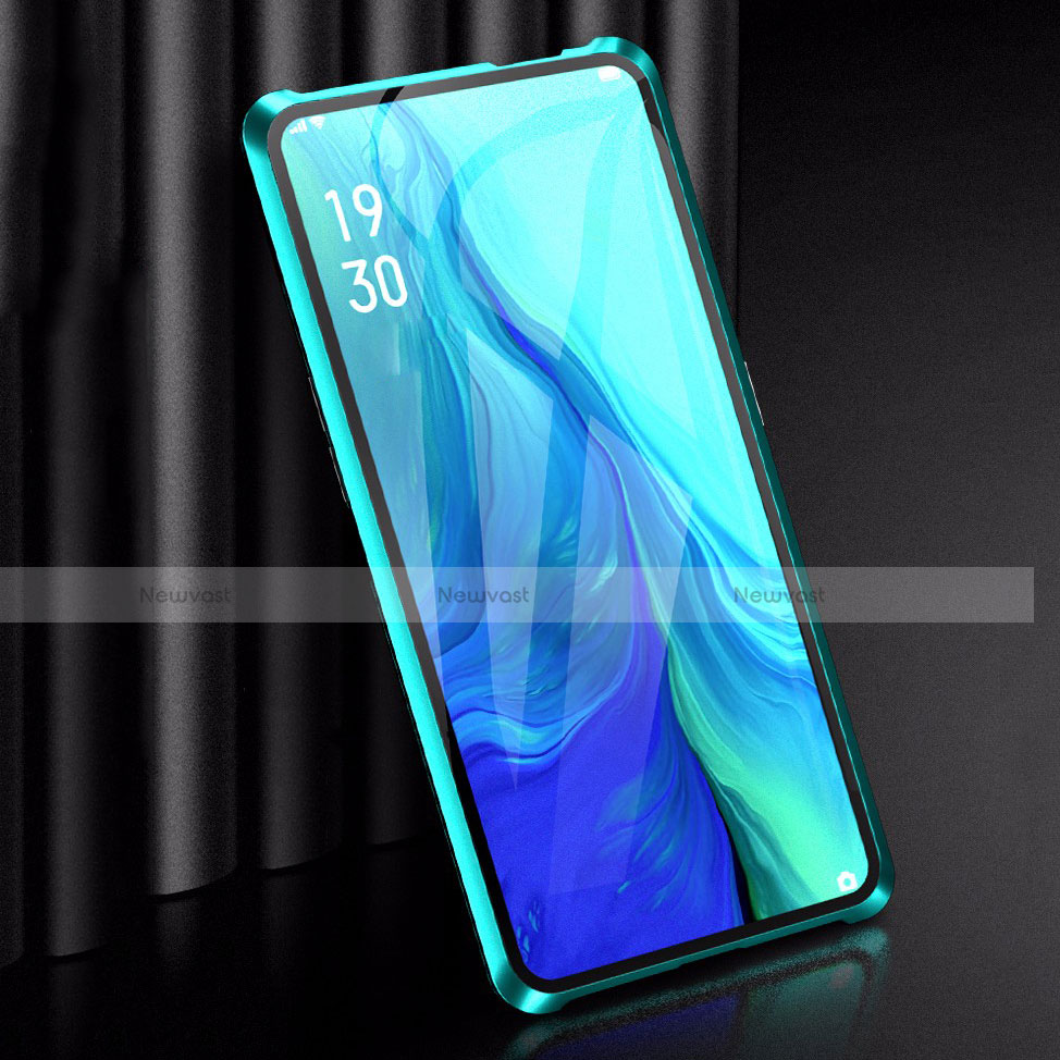 Luxury Aluminum Metal Frame Mirror Cover Case 360 Degrees for Oppo K3