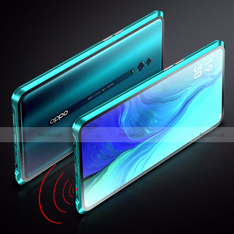 Luxury Aluminum Metal Frame Mirror Cover Case 360 Degrees for Oppo K3